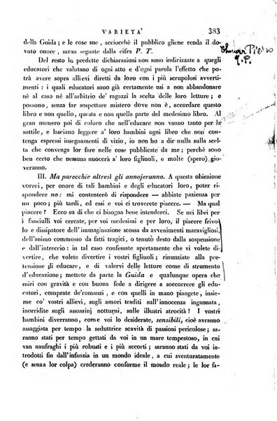 Guida dell'educatore foglio mensuale redatto da Raffaello Lambruschini