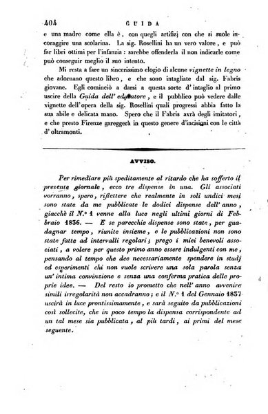 Guida dell'educatore foglio mensuale redatto da Raffaello Lambruschini