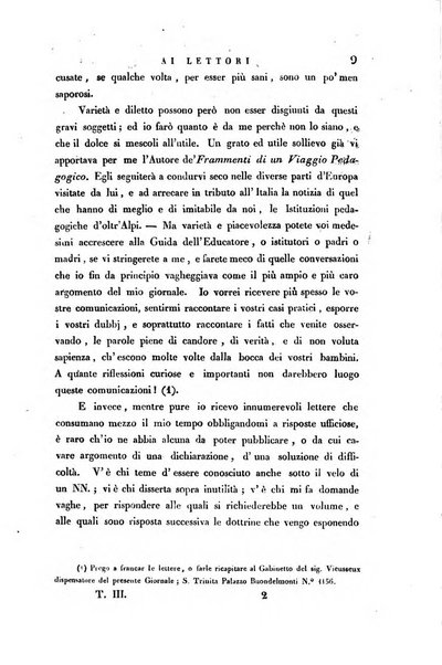 Guida dell'educatore foglio mensuale redatto da Raffaello Lambruschini