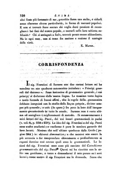 Guida dell'educatore foglio mensuale redatto da Raffaello Lambruschini