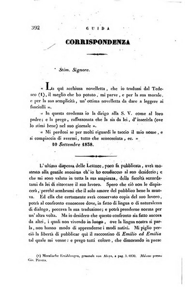 Guida dell'educatore foglio mensuale redatto da Raffaello Lambruschini