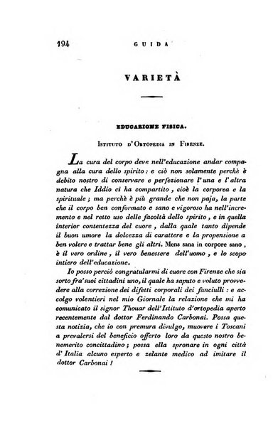 Guida dell'educatore foglio mensuale redatto da Raffaello Lambruschini