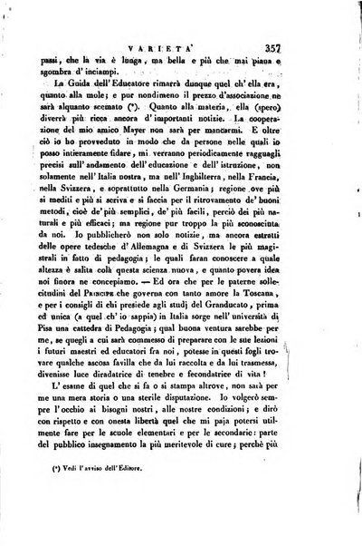 Guida dell'educatore foglio mensuale redatto da Raffaello Lambruschini