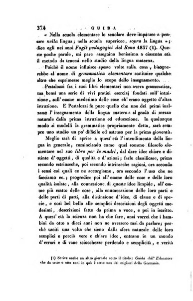 Guida dell'educatore foglio mensuale redatto da Raffaello Lambruschini