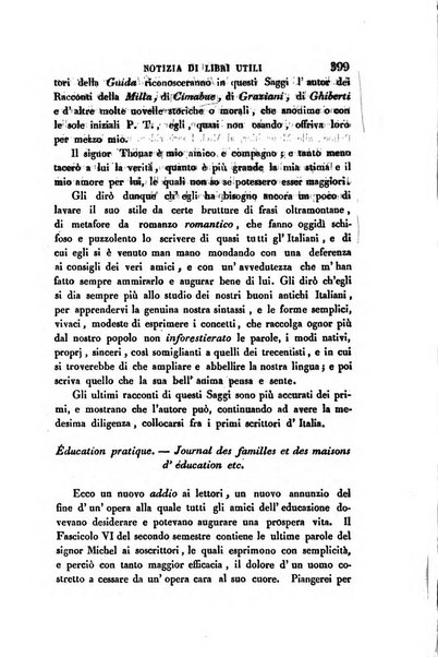 Guida dell'educatore foglio mensuale redatto da Raffaello Lambruschini