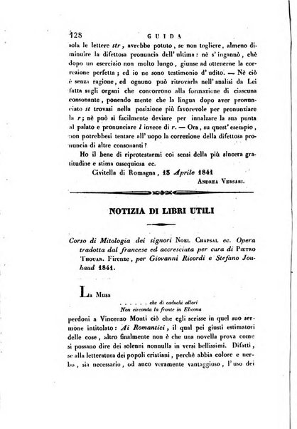 Guida dell'educatore foglio mensuale redatto da Raffaello Lambruschini