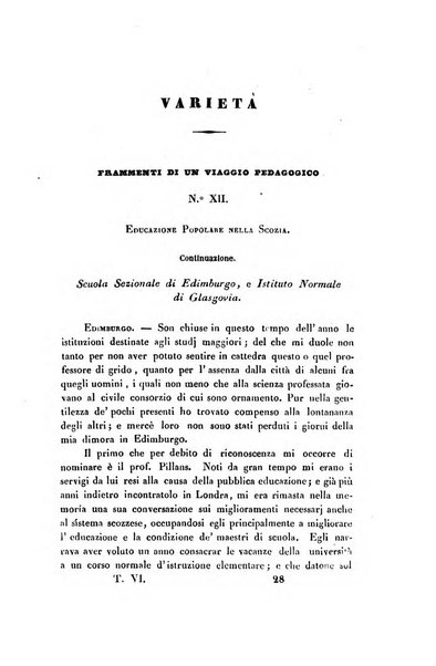 Guida dell'educatore foglio mensuale redatto da Raffaello Lambruschini