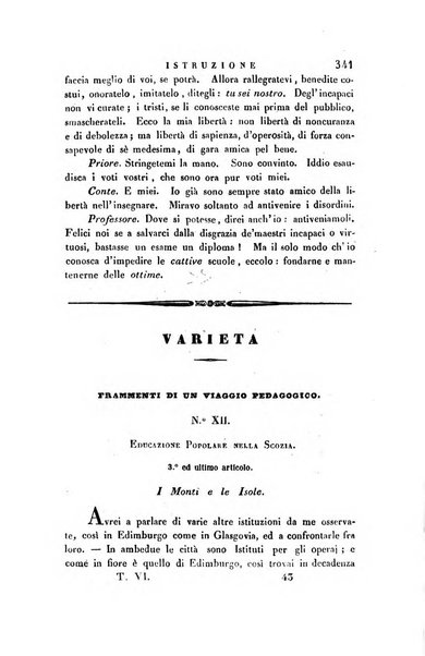 Guida dell'educatore foglio mensuale redatto da Raffaello Lambruschini