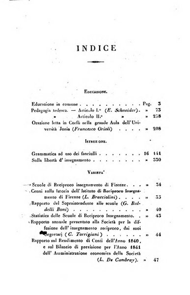 Guida dell'educatore foglio mensuale redatto da Raffaello Lambruschini