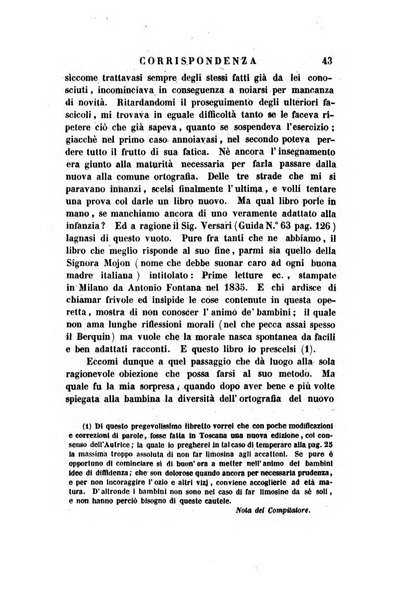 Guida dell'educatore foglio mensuale redatto da Raffaello Lambruschini