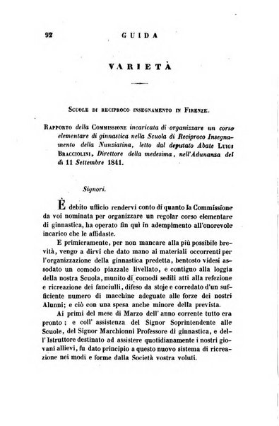 Guida dell'educatore foglio mensuale redatto da Raffaello Lambruschini