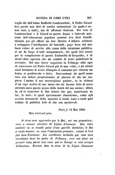 Guida dell'educatore foglio mensuale redatto da Raffaello Lambruschini