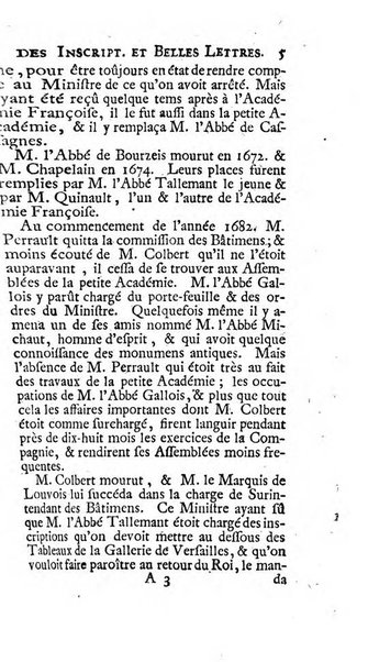 Histoire de l'Academie royale des inscriptions et belles lettres depuis son establissement jusqu'à present avec les Mémoires de littérature tirez des registres de cette Académie..