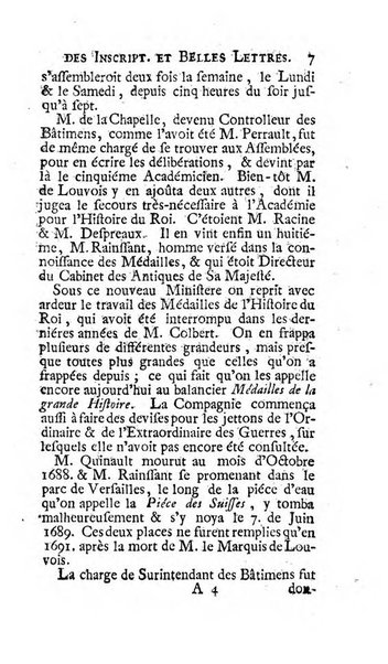 Histoire de l'Academie royale des inscriptions et belles lettres depuis son establissement jusqu'à present avec les Mémoires de littérature tirez des registres de cette Académie..