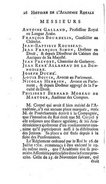 Histoire de l'Academie royale des inscriptions et belles lettres depuis son establissement jusqu'à present avec les Mémoires de littérature tirez des registres de cette Académie..