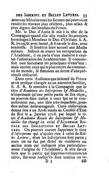 Histoire de l'Academie royale des inscriptions et belles lettres depuis son establissement jusqu'à present avec les Mémoires de littérature tirez des registres de cette Académie..