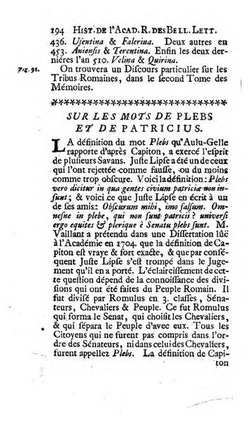 Histoire de l'Academie royale des inscriptions et belles lettres depuis son establissement jusqu'à present avec les Mémoires de littérature tirez des registres de cette Académie..