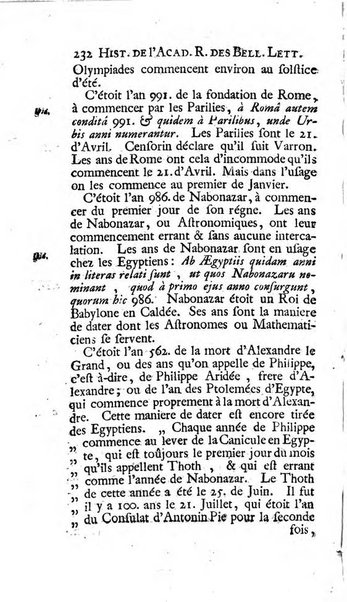 Histoire de l'Academie royale des inscriptions et belles lettres depuis son establissement jusqu'à present avec les Mémoires de littérature tirez des registres de cette Académie..