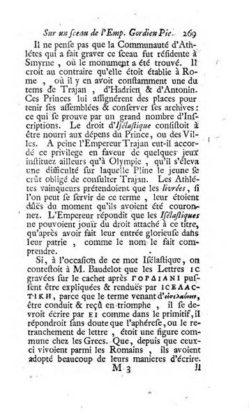 Histoire de l'Academie royale des inscriptions et belles lettres depuis son establissement jusqu'à present avec les Mémoires de littérature tirez des registres de cette Académie..