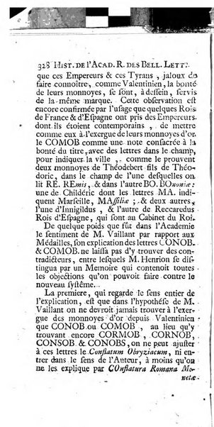 Histoire de l'Academie royale des inscriptions et belles lettres depuis son establissement jusqu'à present avec les Mémoires de littérature tirez des registres de cette Académie..