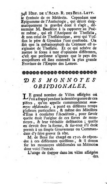 Histoire de l'Academie royale des inscriptions et belles lettres depuis son establissement jusqu'à present avec les Mémoires de littérature tirez des registres de cette Académie..