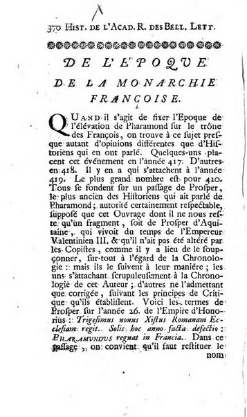 Histoire de l'Academie royale des inscriptions et belles lettres depuis son establissement jusqu'à present avec les Mémoires de littérature tirez des registres de cette Académie..