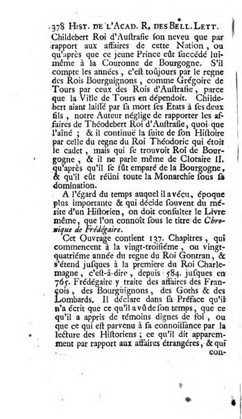 Histoire de l'Academie royale des inscriptions et belles lettres depuis son establissement jusqu'à present avec les Mémoires de littérature tirez des registres de cette Académie..