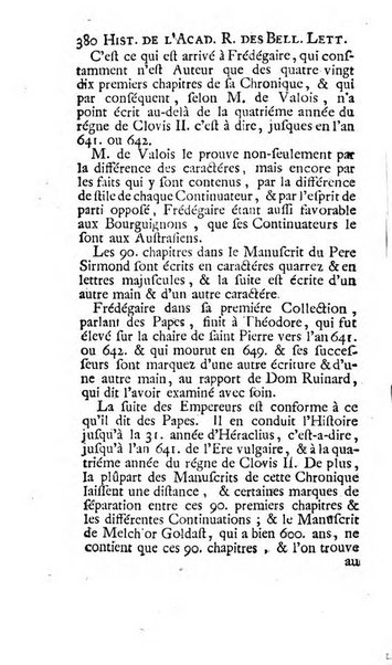 Histoire de l'Academie royale des inscriptions et belles lettres depuis son establissement jusqu'à present avec les Mémoires de littérature tirez des registres de cette Académie..