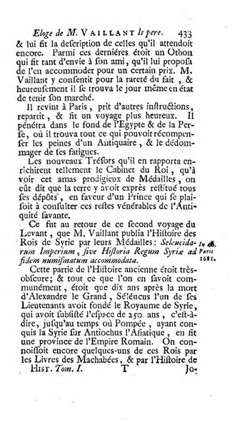 Histoire de l'Academie royale des inscriptions et belles lettres depuis son establissement jusqu'à present avec les Mémoires de littérature tirez des registres de cette Académie..