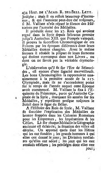 Histoire de l'Academie royale des inscriptions et belles lettres depuis son establissement jusqu'à present avec les Mémoires de littérature tirez des registres de cette Académie..