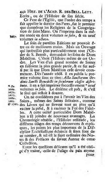 Histoire de l'Academie royale des inscriptions et belles lettres depuis son establissement jusqu'à present avec les Mémoires de littérature tirez des registres de cette Académie..