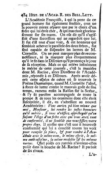 Histoire de l'Academie royale des inscriptions et belles lettres depuis son establissement jusqu'à present avec les Mémoires de littérature tirez des registres de cette Académie..