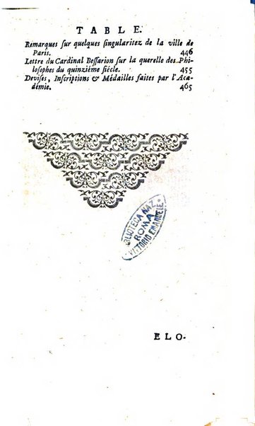 Histoire de l'Academie royale des inscriptions et belles lettres depuis son establissement jusqu'à present avec les Mémoires de littérature tirez des registres de cette Académie..