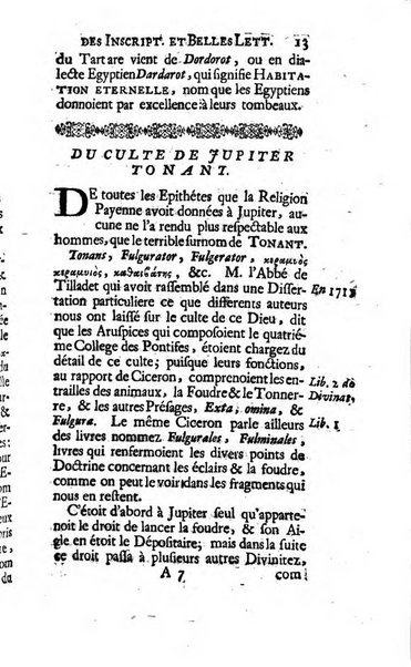 Histoire de l'Academie royale des inscriptions et belles lettres depuis son establissement jusqu'à present avec les Mémoires de littérature tirez des registres de cette Académie..