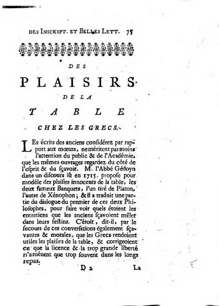 Histoire de l'Academie royale des inscriptions et belles lettres depuis son establissement jusqu'à present avec les Mémoires de littérature tirez des registres de cette Académie..