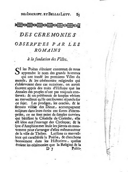 Histoire de l'Academie royale des inscriptions et belles lettres depuis son establissement jusqu'à present avec les Mémoires de littérature tirez des registres de cette Académie..