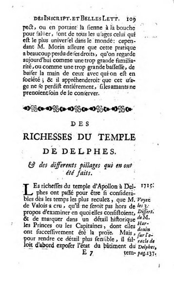 Histoire de l'Academie royale des inscriptions et belles lettres depuis son establissement jusqu'à present avec les Mémoires de littérature tirez des registres de cette Académie..