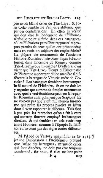 Histoire de l'Academie royale des inscriptions et belles lettres depuis son establissement jusqu'à present avec les Mémoires de littérature tirez des registres de cette Académie..