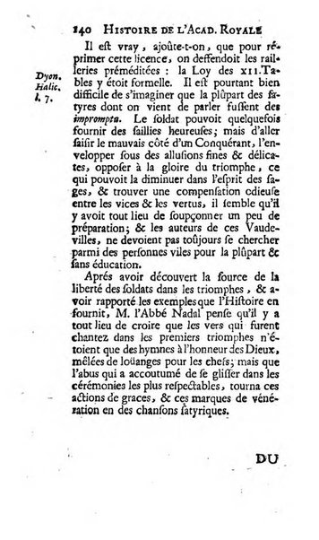 Histoire de l'Academie royale des inscriptions et belles lettres depuis son establissement jusqu'à present avec les Mémoires de littérature tirez des registres de cette Académie..