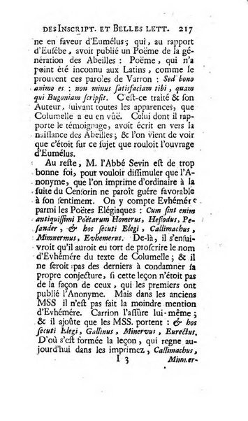 Histoire de l'Academie royale des inscriptions et belles lettres depuis son establissement jusqu'à present avec les Mémoires de littérature tirez des registres de cette Académie..