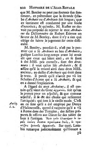 Histoire de l'Academie royale des inscriptions et belles lettres depuis son establissement jusqu'à present avec les Mémoires de littérature tirez des registres de cette Académie..