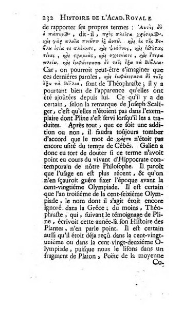 Histoire de l'Academie royale des inscriptions et belles lettres depuis son establissement jusqu'à present avec les Mémoires de littérature tirez des registres de cette Académie..