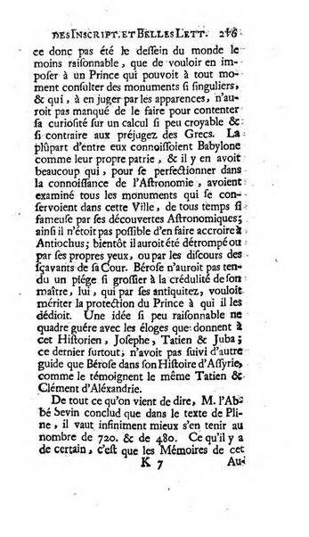 Histoire de l'Academie royale des inscriptions et belles lettres depuis son establissement jusqu'à present avec les Mémoires de littérature tirez des registres de cette Académie..