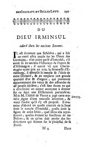 Histoire de l'Academie royale des inscriptions et belles lettres depuis son establissement jusqu'à present avec les Mémoires de littérature tirez des registres de cette Académie..