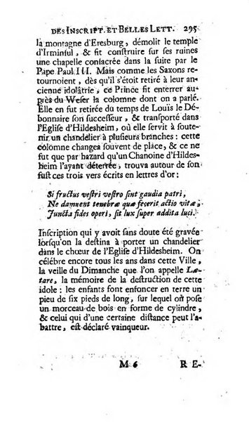 Histoire de l'Academie royale des inscriptions et belles lettres depuis son establissement jusqu'à present avec les Mémoires de littérature tirez des registres de cette Académie..