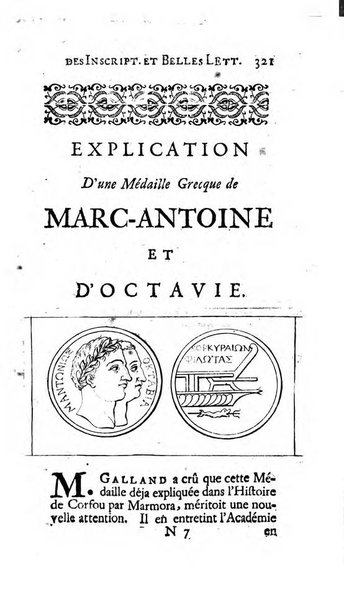 Histoire de l'Academie royale des inscriptions et belles lettres depuis son establissement jusqu'à present avec les Mémoires de littérature tirez des registres de cette Académie..