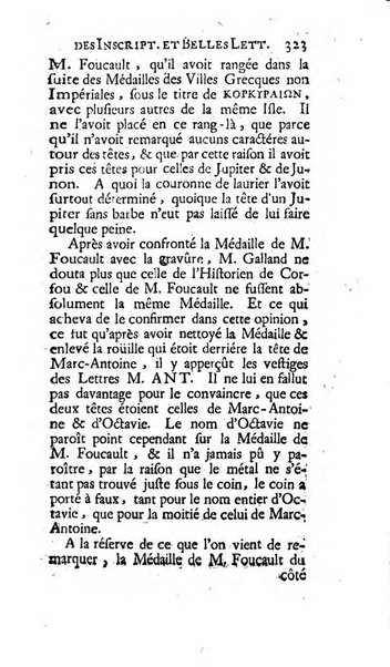 Histoire de l'Academie royale des inscriptions et belles lettres depuis son establissement jusqu'à present avec les Mémoires de littérature tirez des registres de cette Académie..