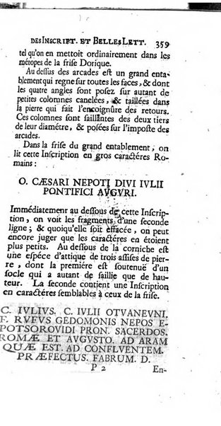 Histoire de l'Academie royale des inscriptions et belles lettres depuis son establissement jusqu'à present avec les Mémoires de littérature tirez des registres de cette Académie..