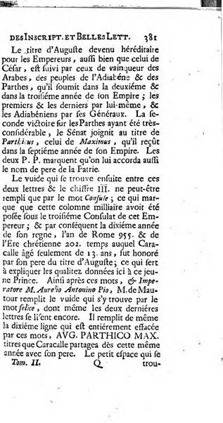 Histoire de l'Academie royale des inscriptions et belles lettres depuis son establissement jusqu'à present avec les Mémoires de littérature tirez des registres de cette Académie..