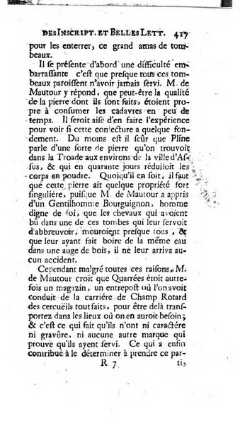 Histoire de l'Academie royale des inscriptions et belles lettres depuis son establissement jusqu'à present avec les Mémoires de littérature tirez des registres de cette Académie..